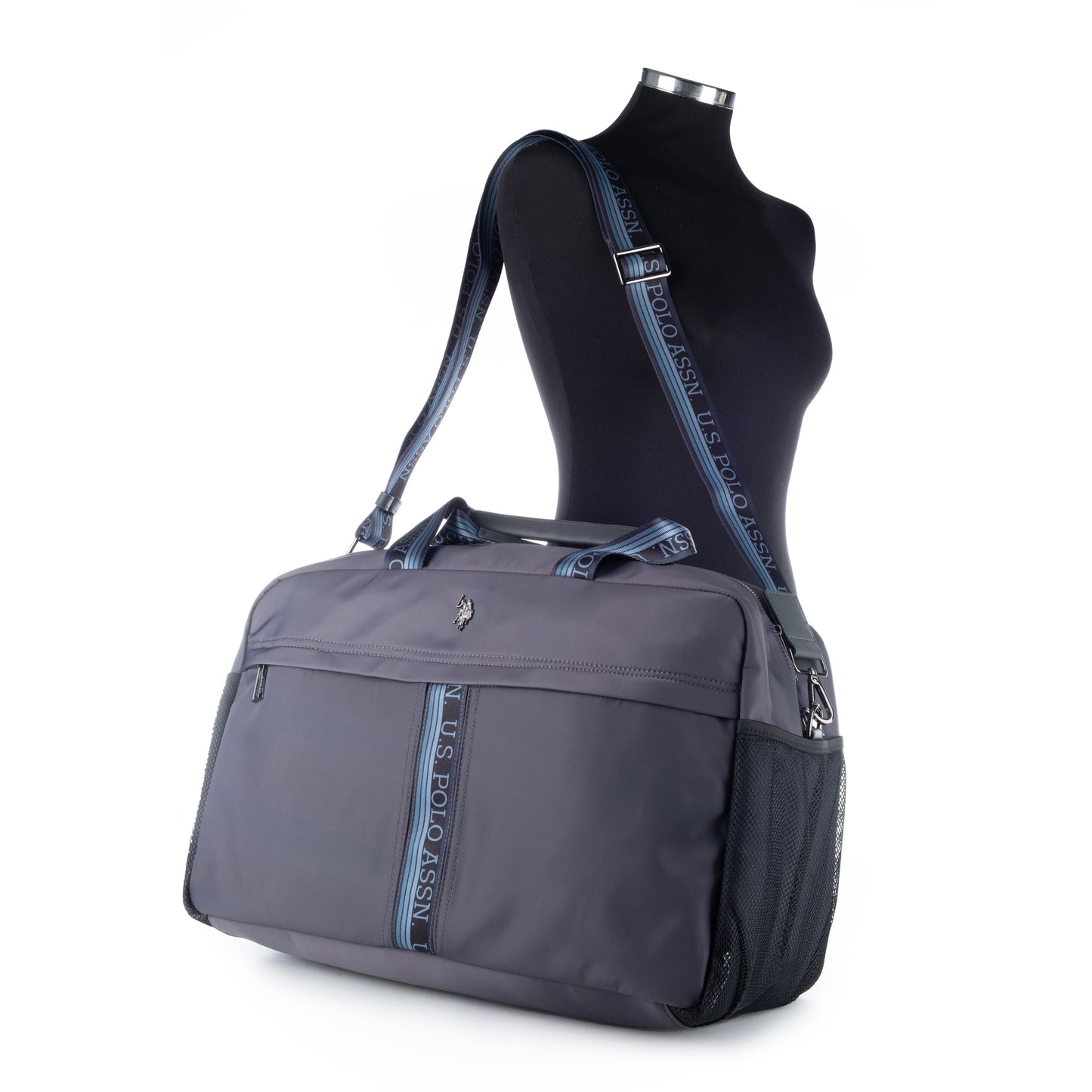 Saco Homem de Viagem US Polo Cinzento com Alça Personalizada