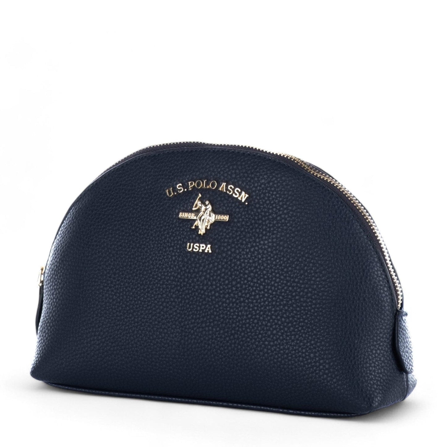 Bolsa Necessaire Us Polo Azul Marinho com Zíper Dourado