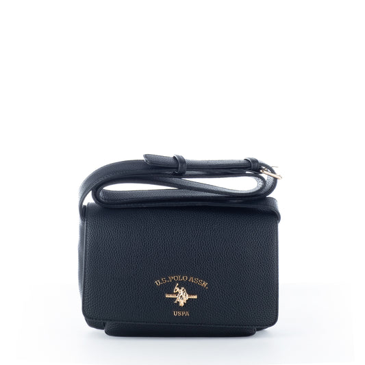 Bolsa Tiracolo Us Polo Preta com Alça Ajustável