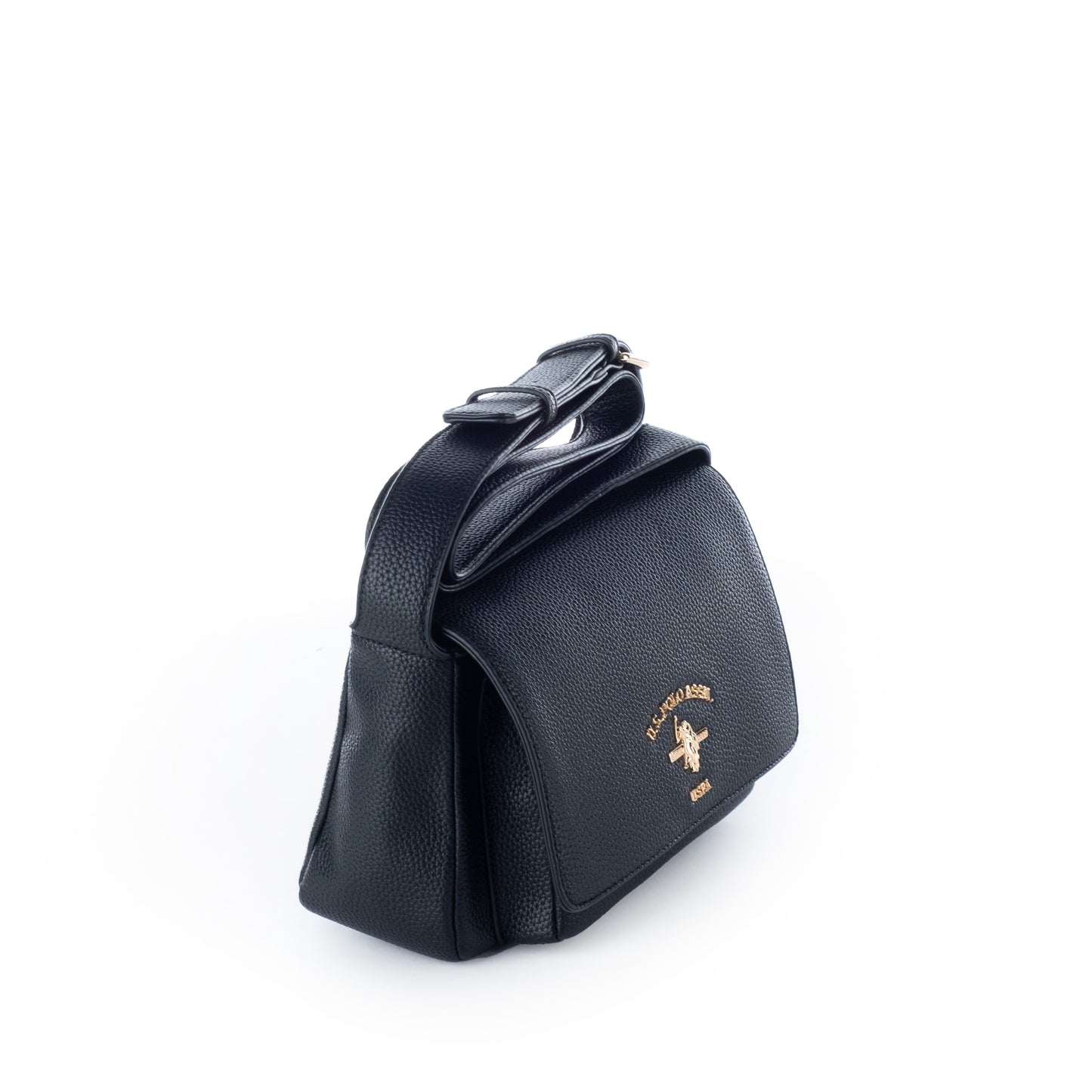 Bolsa Tiracolo Us Polo Preta com Alça Ajustável
