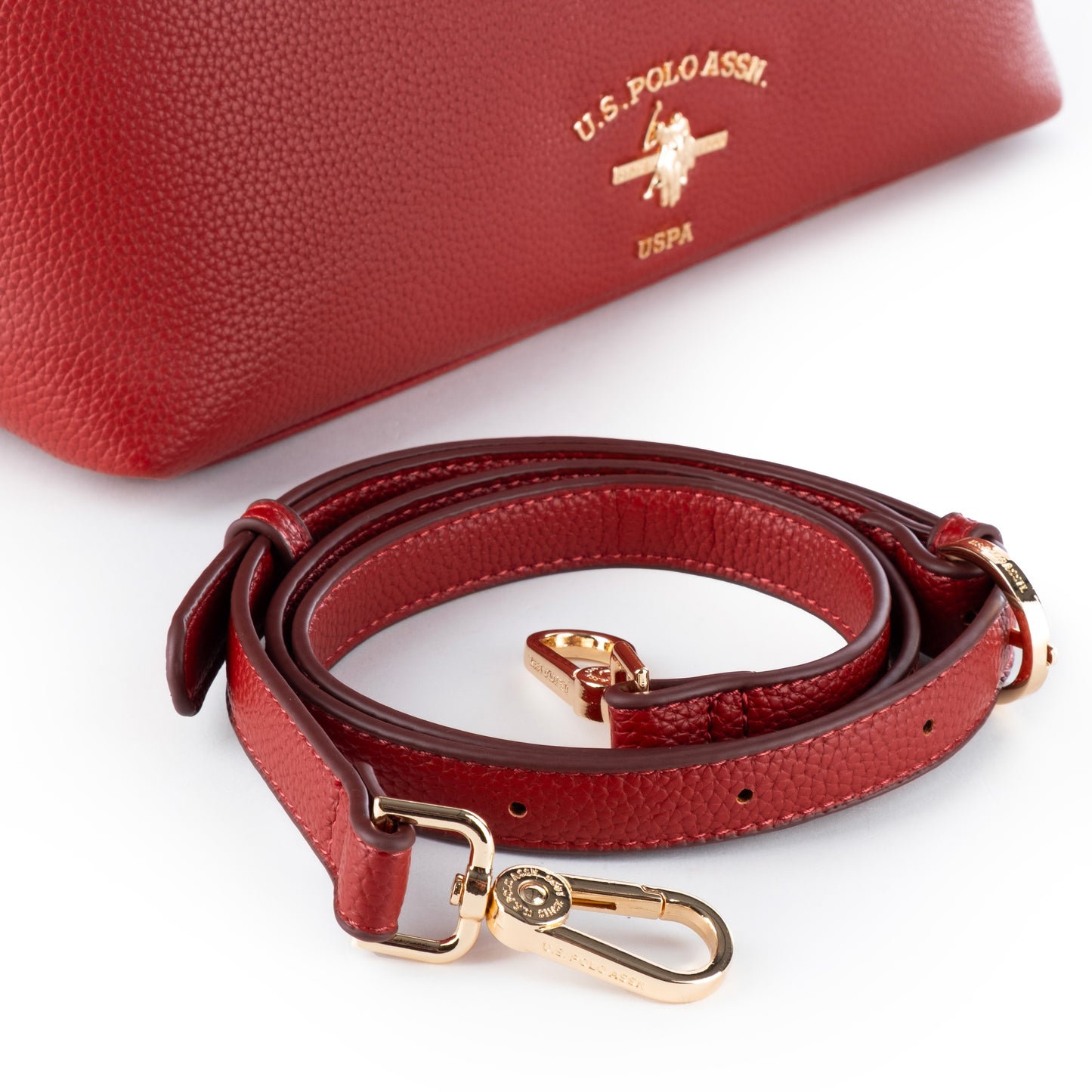 Bolsa Tote US Polo Vermelha com Detalhes Elegantes