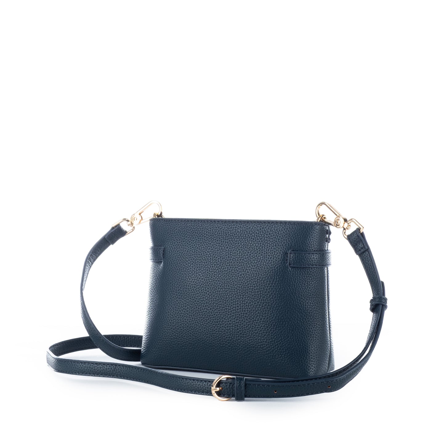 Bolsa Tiracolo Us Polo Azul-Marinho com Detalhes Dourados