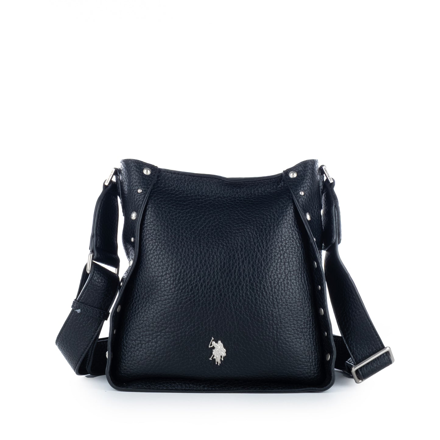 Bolsa Tiracolo Us Polo Preta com Detalhes Elegantes