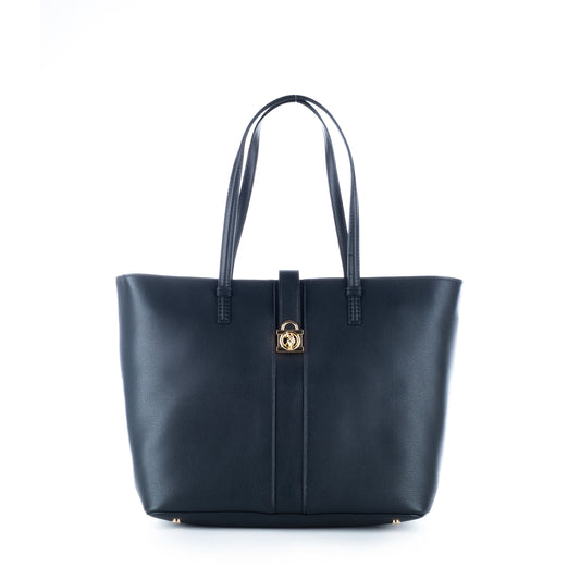 Bolsa Tote Us Polo Azul Marinho com Detalhe Dourado