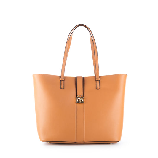 Bolsa Tote Us Polo Marrom com Detalhes Elegantes