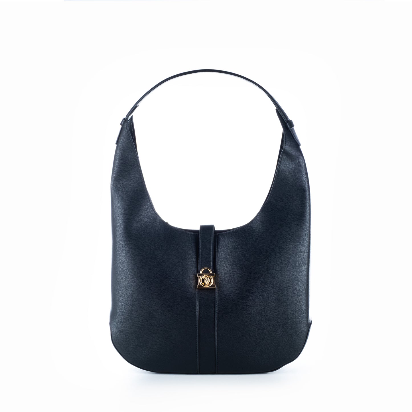 Bolsa de Ombro US Polo, Cor Preta, Elegante e Funcional estilo Hobo