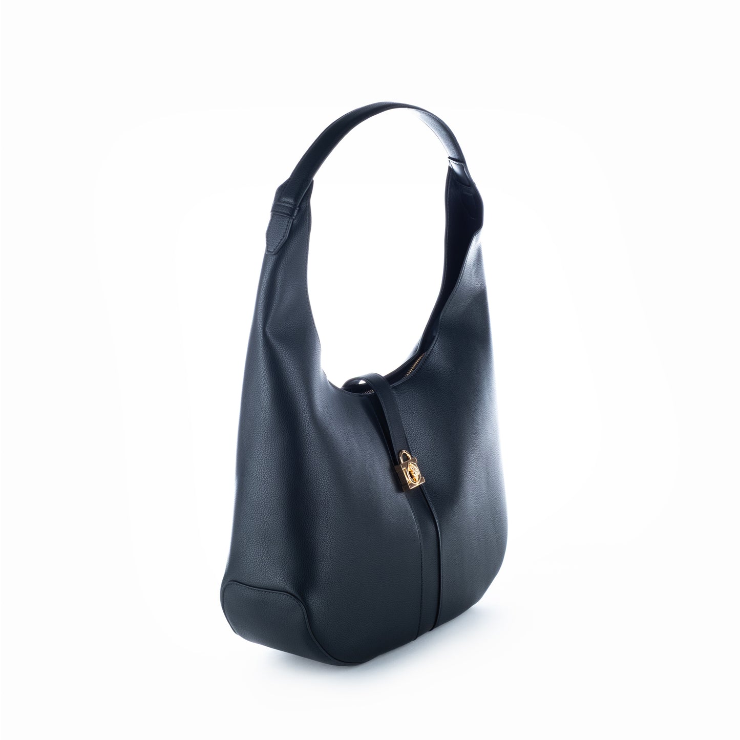 Bolsa de Ombro US Polo, Cor Preta, Elegante e Funcional estilo Hobo