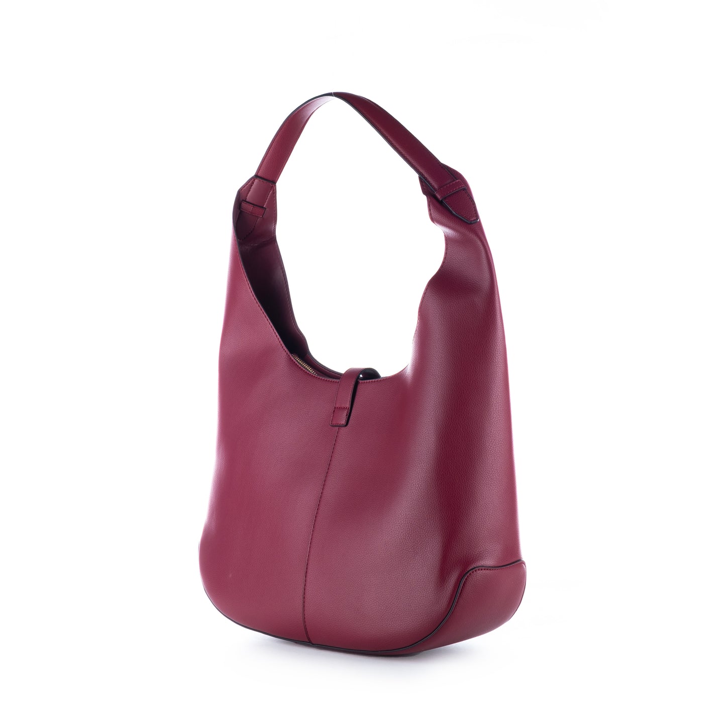 Bolsa de Ombro US Polo Assn Vinho Elegante com Detalhe em Dourado estilo Hobo