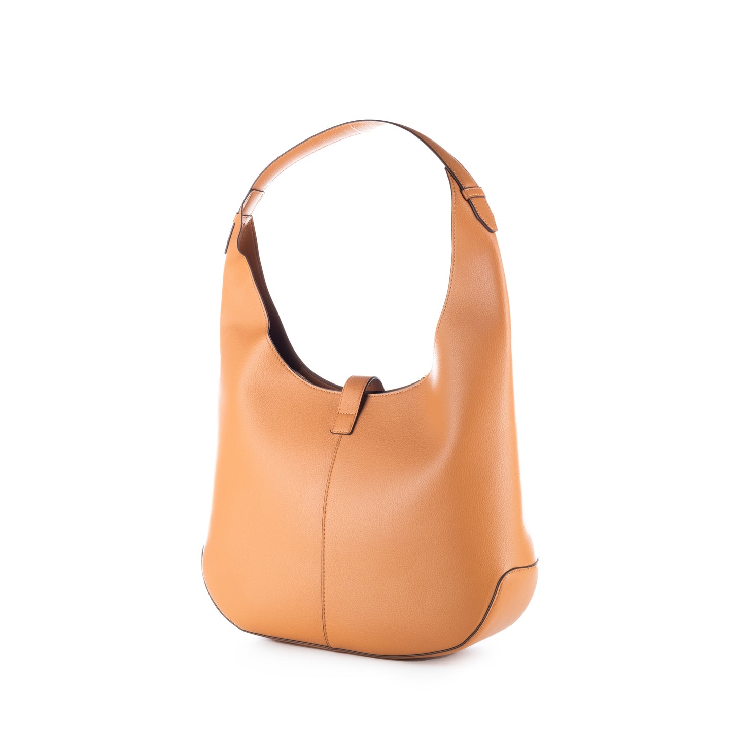 Bolsa de Ombro Us Polo Caramelo Com Detalhe Dourado estilo Hobo