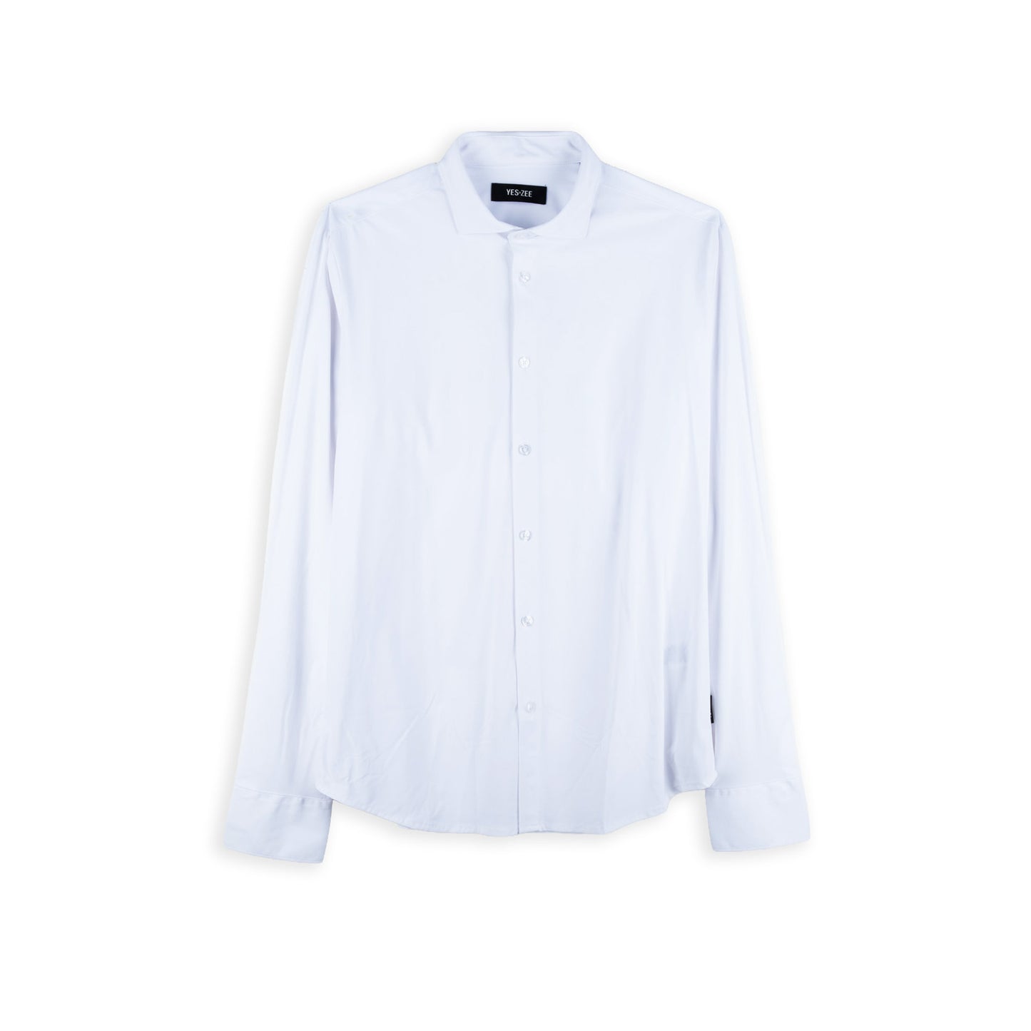 Camisa Homem Yes Zee Branca com Botões Frontais e Manga Comprida