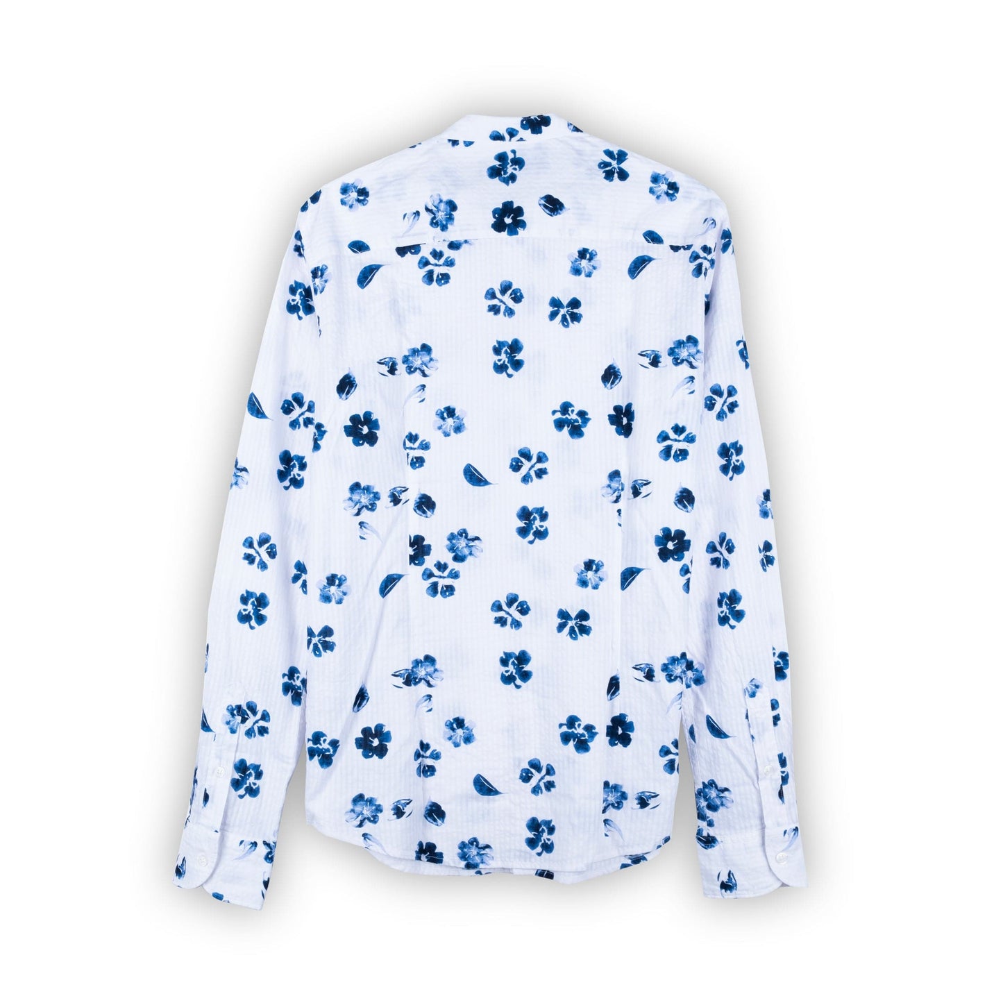Camisa Homem Yes Zee Padrao Flores Azul