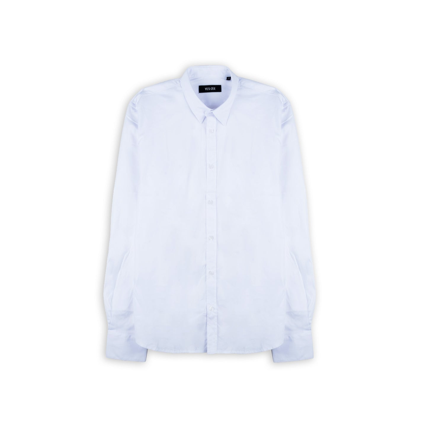 Camisa Homem Yes Zee Branca de Manga Comprida com Colarinho Clássico