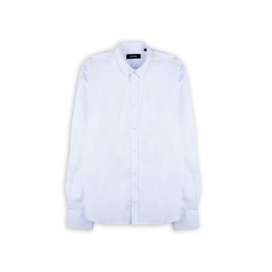 Camisa Homem Yes Zee Branca de Manga Comprida com Colarinho Clássico