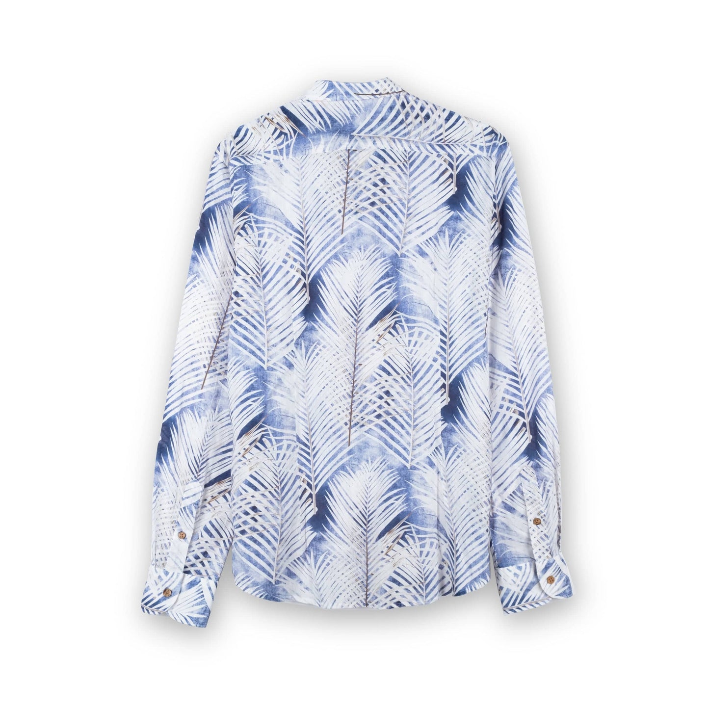 Camisa Homem Yes Zee Padrao Flores Azul