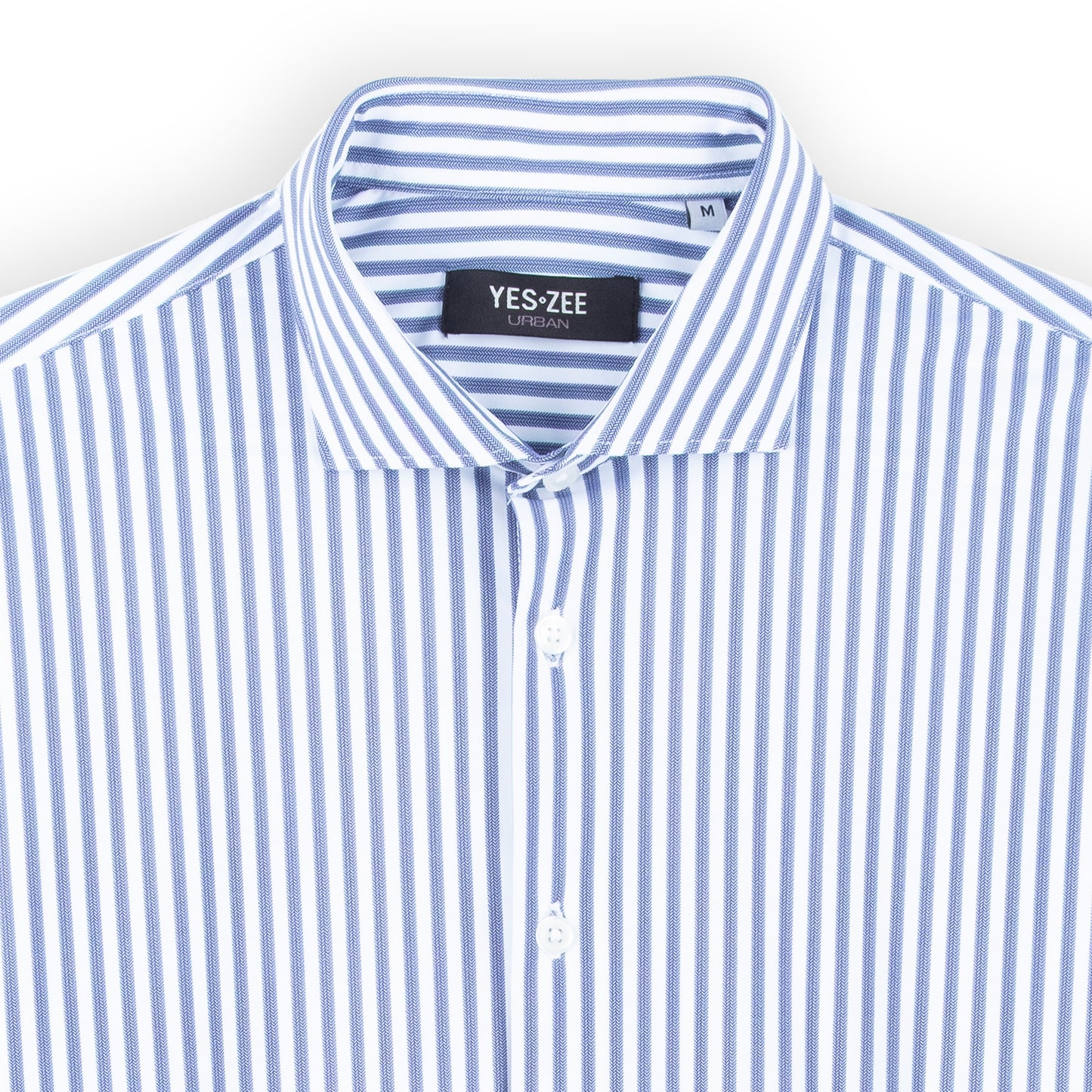 Camisa Homem Yes Zee em Azul e Branco
