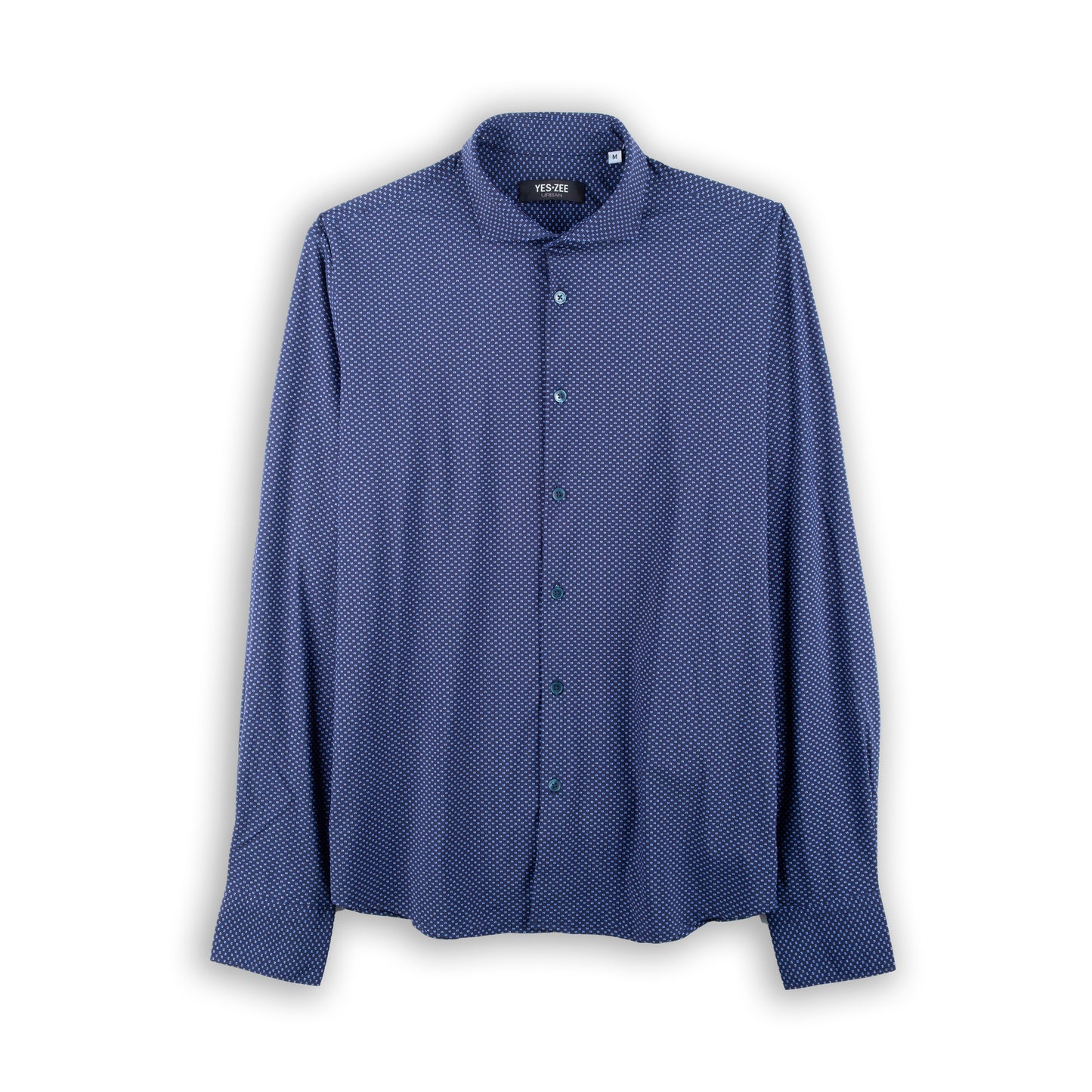 Camisa Homem Yes Zee em Azul Estampado