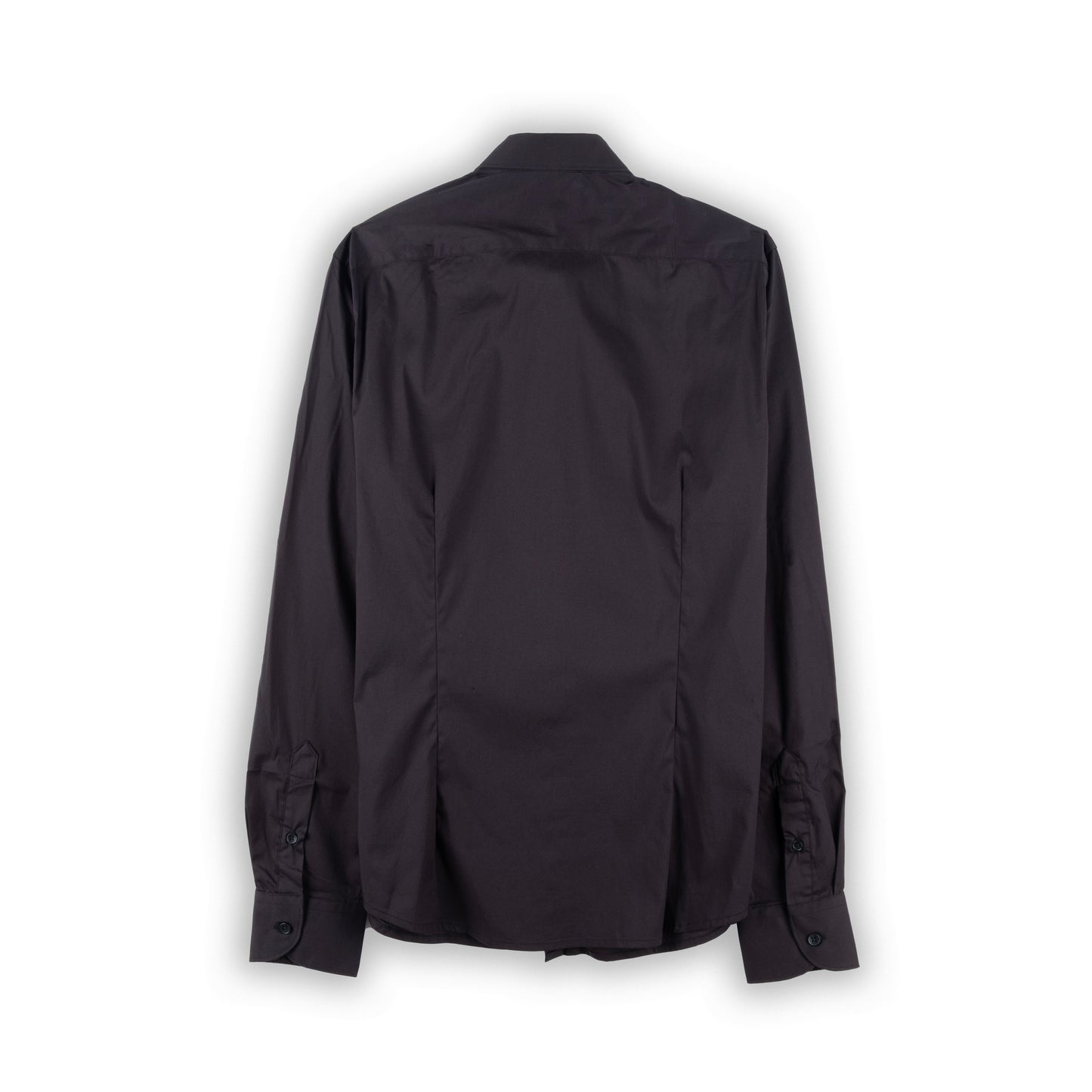 Camisa Social Homem Yes Zee Preta com Botões Elegantes