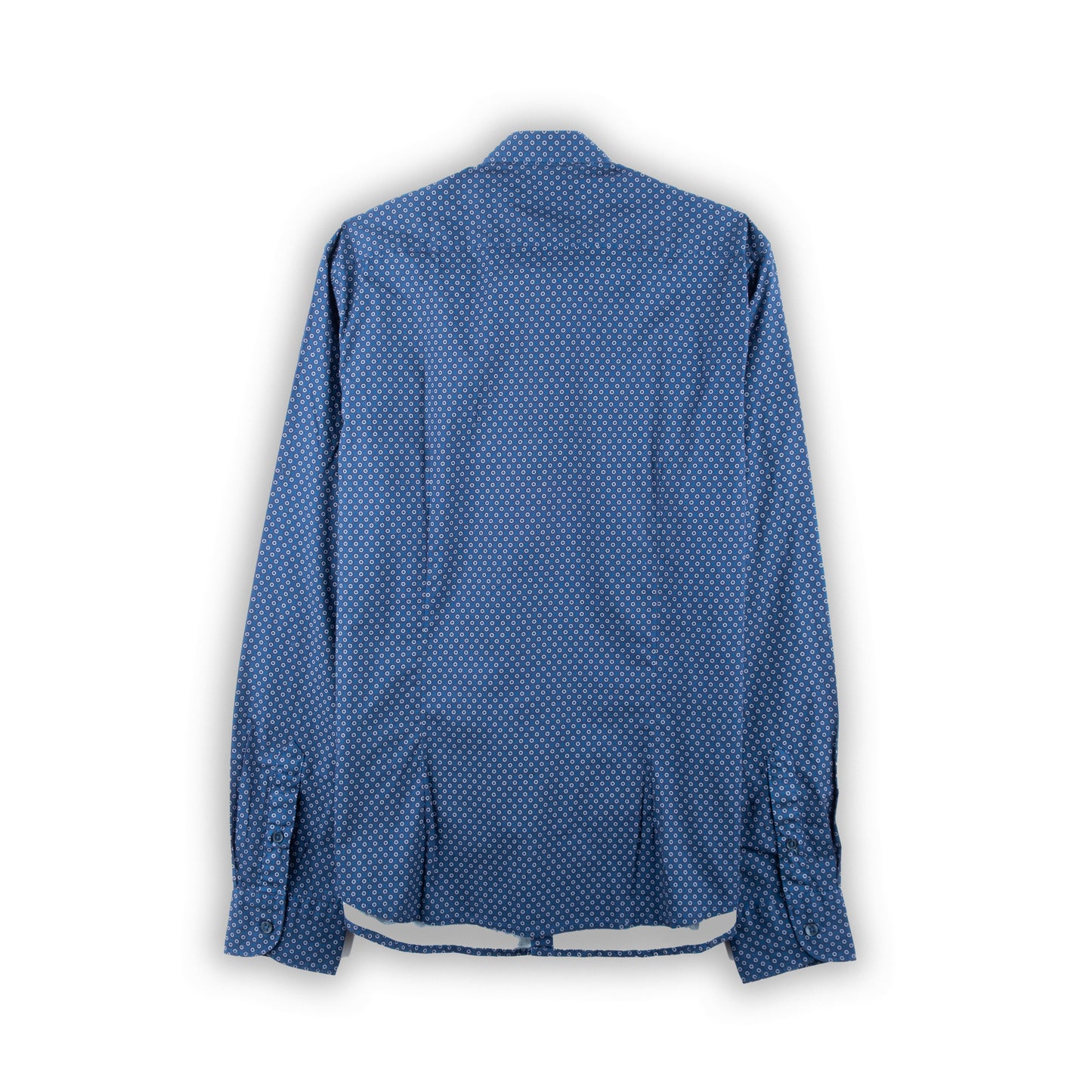 Camisa Homem Yes Zee Azul com Padrão Geométrico