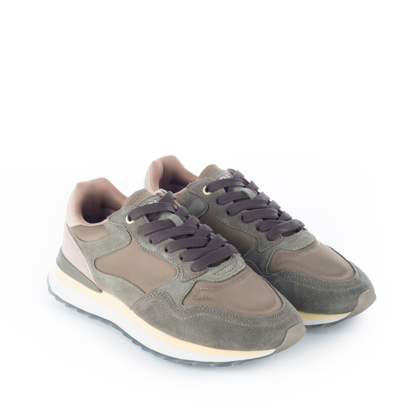 Ténis Homem Hoff Verde e Bege com Detalhes em Camurça