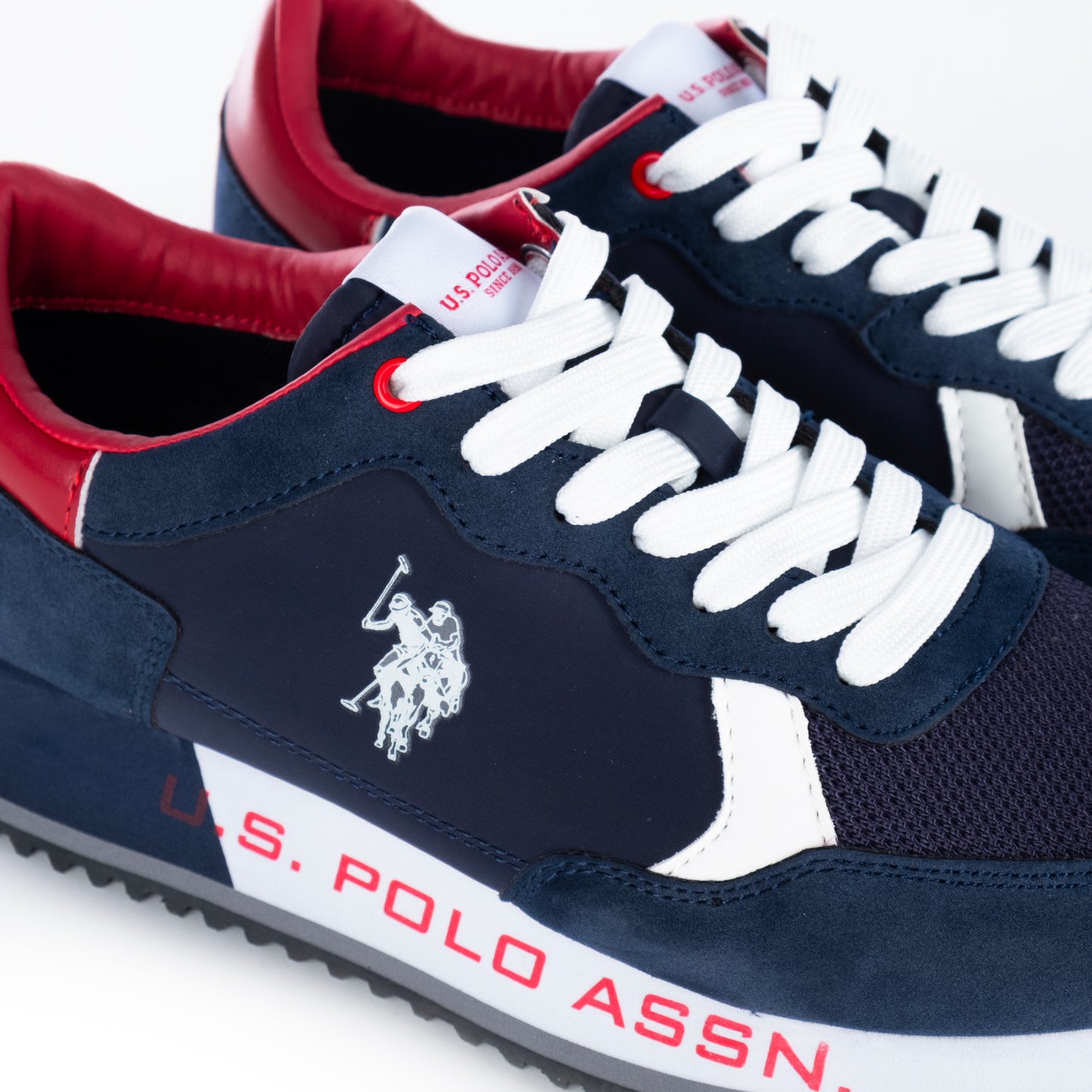 Ténis Homem Us Polo Azul-Marinho com Detalhes Vermelhos