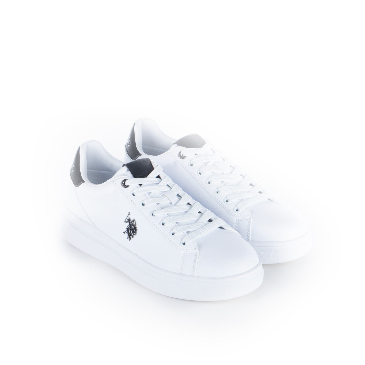 Ténis Homem US Polo Branco com Detalhes Elegantes