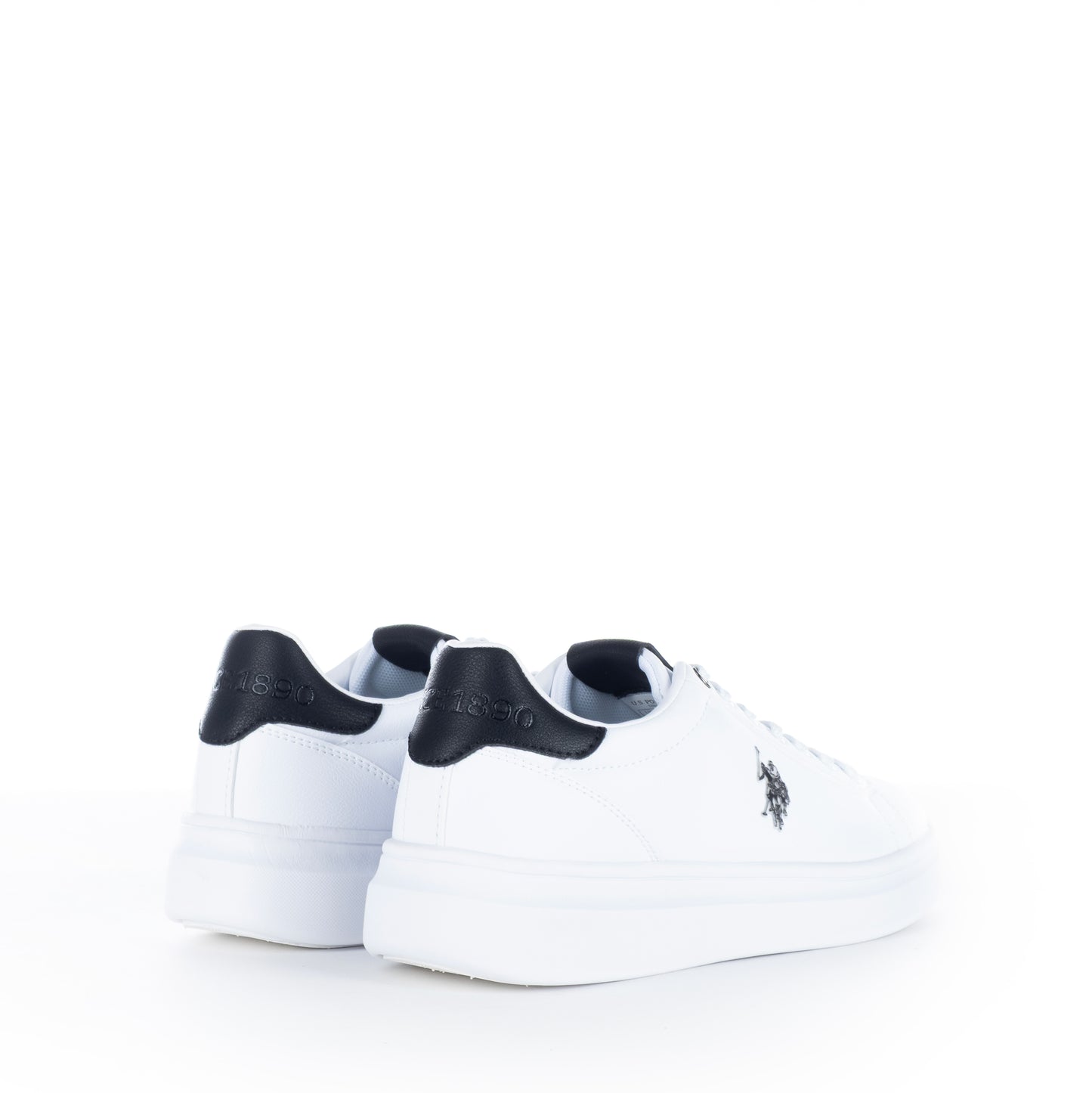 Ténis Homem US Polo Branco com Detalhes Elegantes