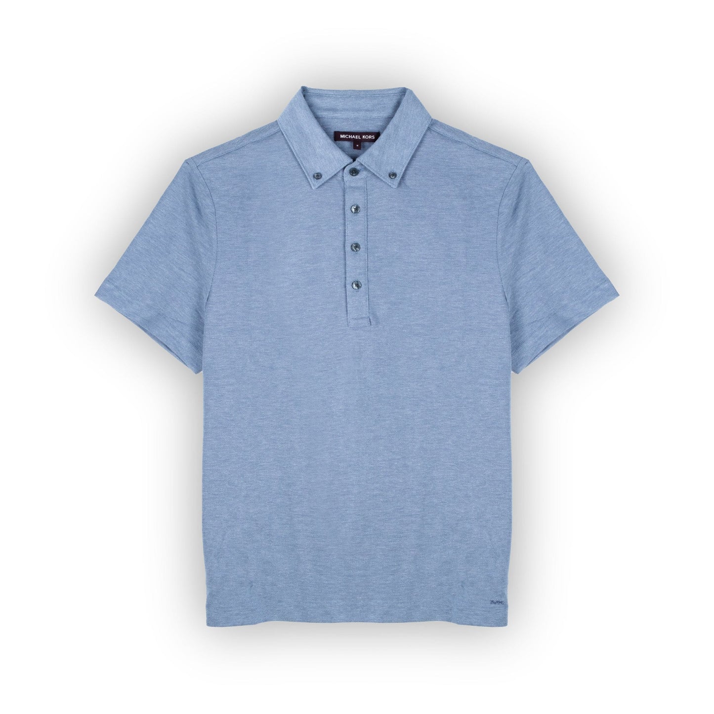 Homem Polo Michael Kors Azul Claro com Detalhe Moderno