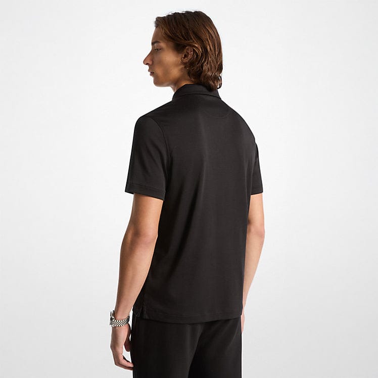 Homem Polo Michael Kors Preto com Fecho de Meia-Zipa