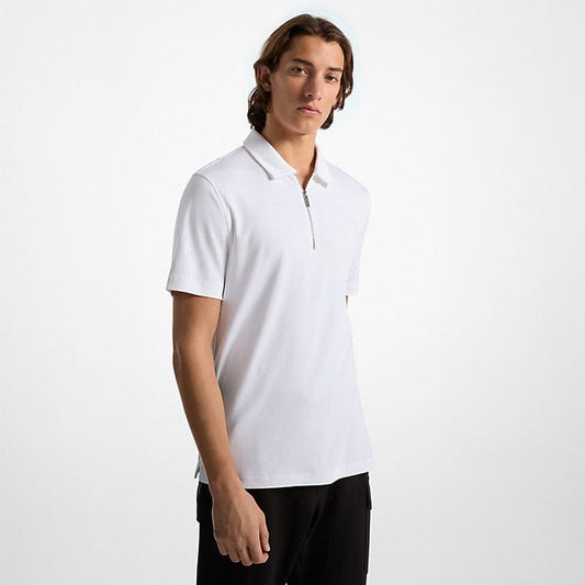 Homem Polo Michael Kors Branco com Fecho