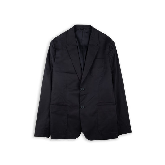 Blazer Homem Michael Kors Preto com Lapela Clássica e Fecho de Botões