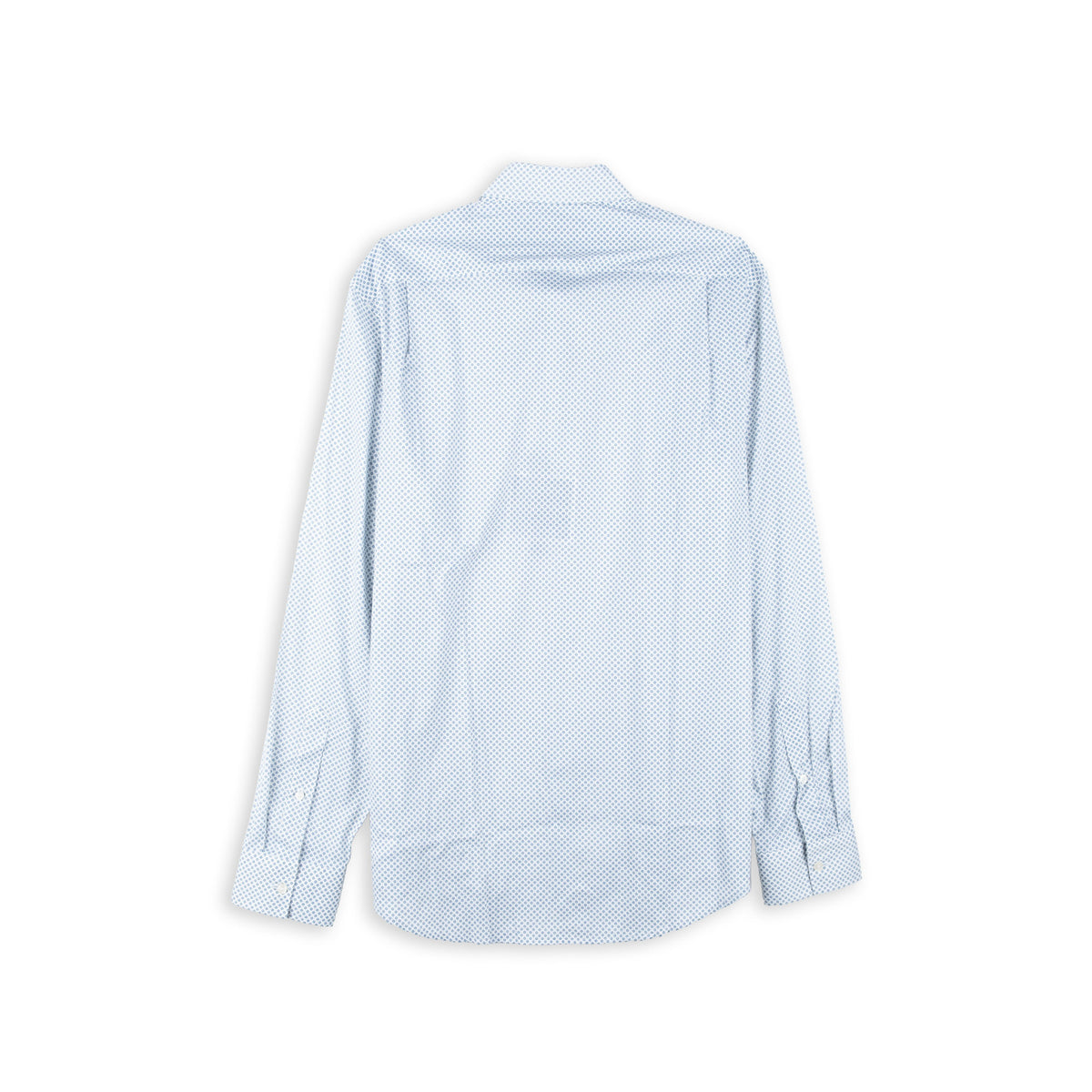 Camisa Homem Michael Kors Branca com Microestampado Azul