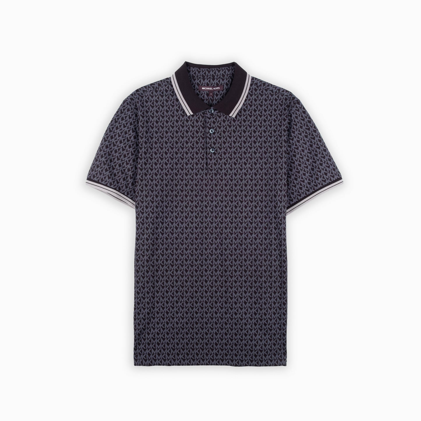 Polo Homem Michael Kors Preto com Estampa MK