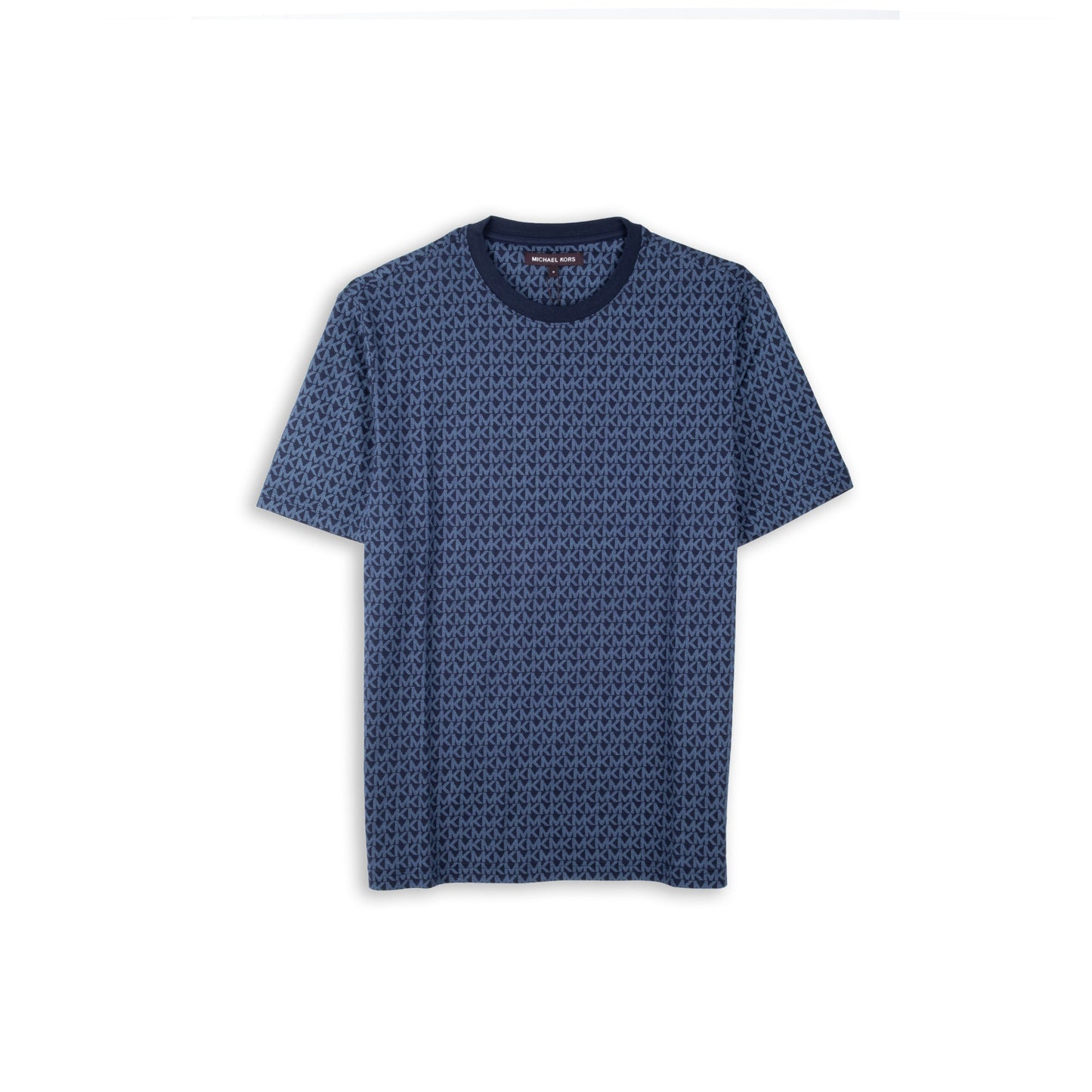 T-Shirt Homem Michael Kors Azul-Marinho com Padrão Monograma