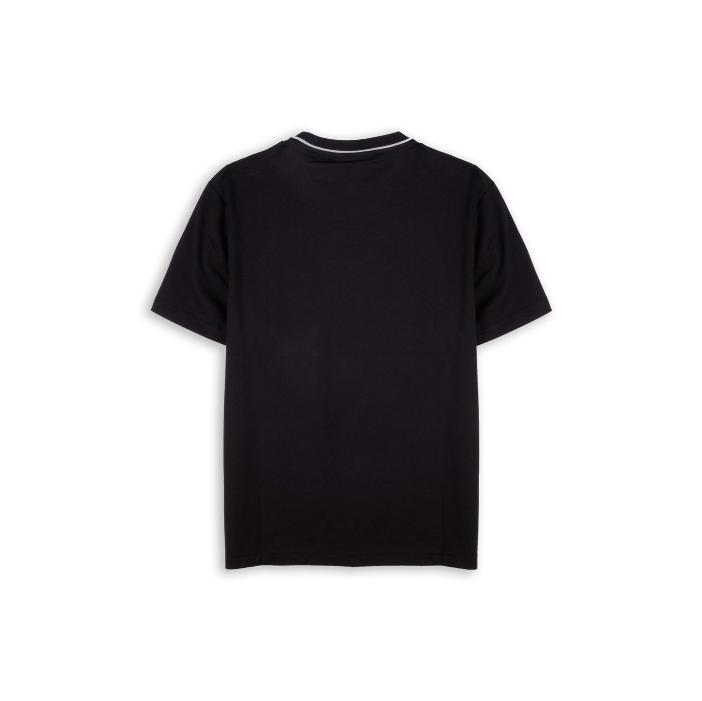 T-Shirt Homem Michael Kors Preta com Gola Contrastante
