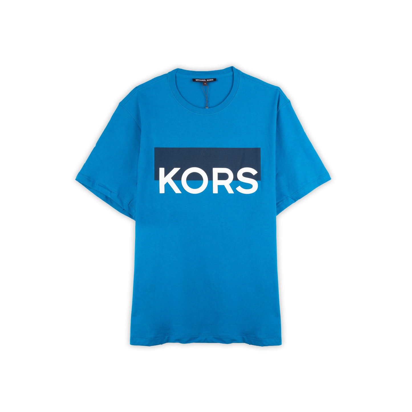 T-Shirt Homem Michael Kors Turquesa com Logótipo KORS