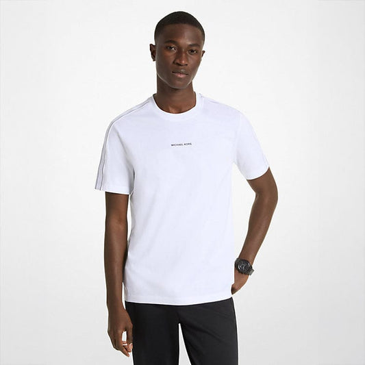 T-Shirt Masculina Michael Kors Branca com Detalhe Lateral