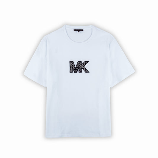 T-Shirt Homem Michael Kors Branca com Logo