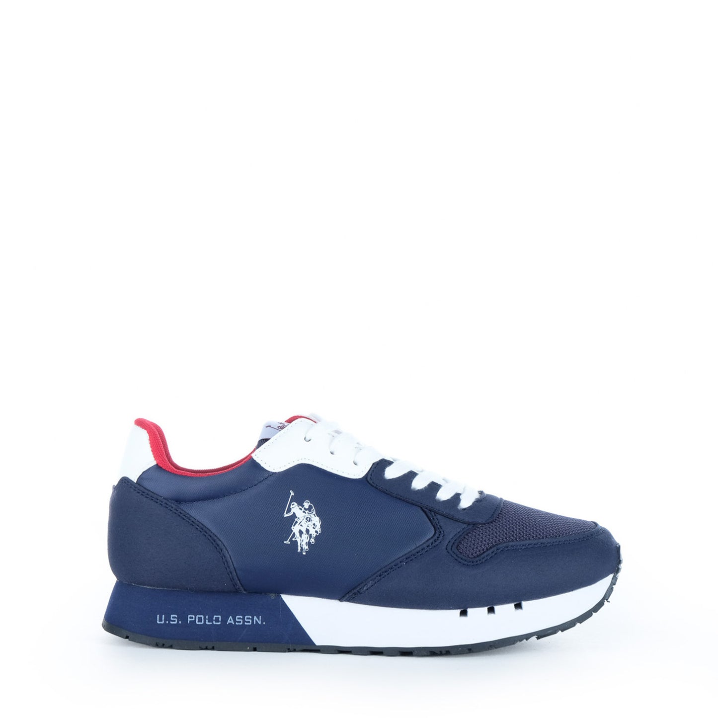 Ténis Homem U.S. Polo Assn. Azul-Marinho com Detalhes Brancos e Vermelhos