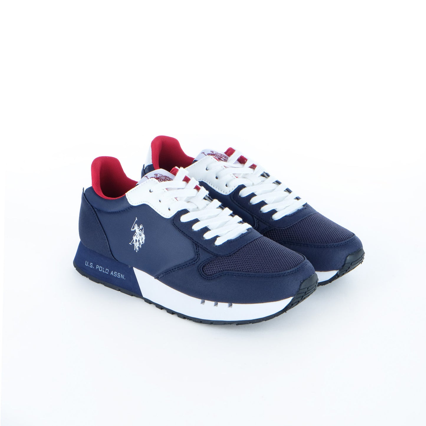 Ténis Homem U.S. Polo Assn. Azul-Marinho com Detalhes Brancos e Vermelhos