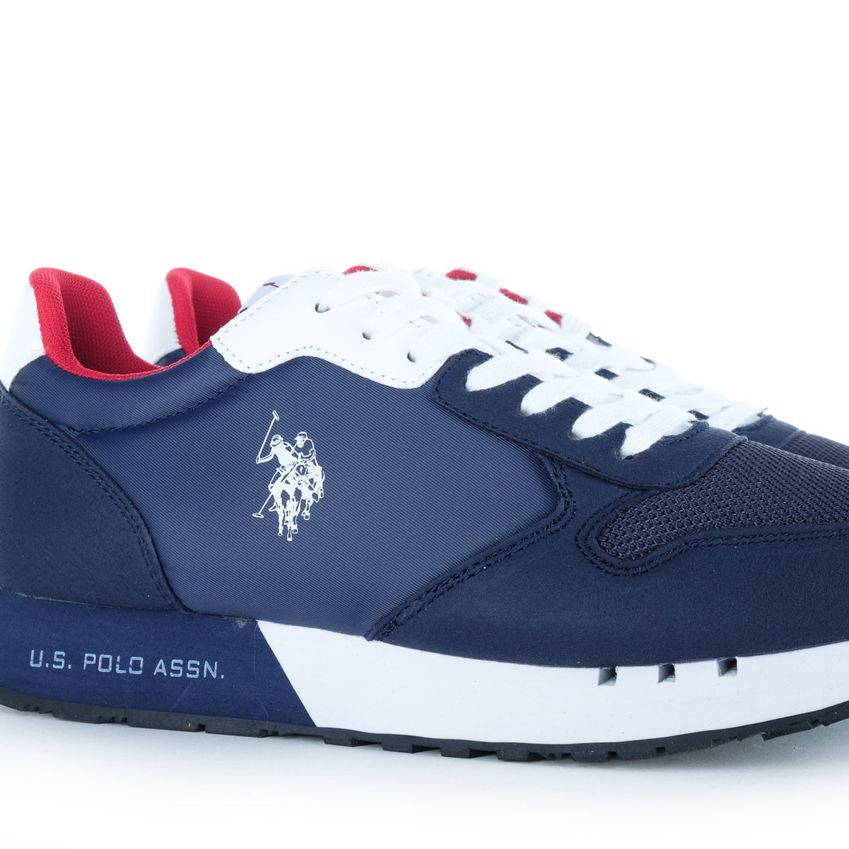 Ténis Homem U.S. Polo Assn. Azul-Marinho com Detalhes Brancos e Vermelhos