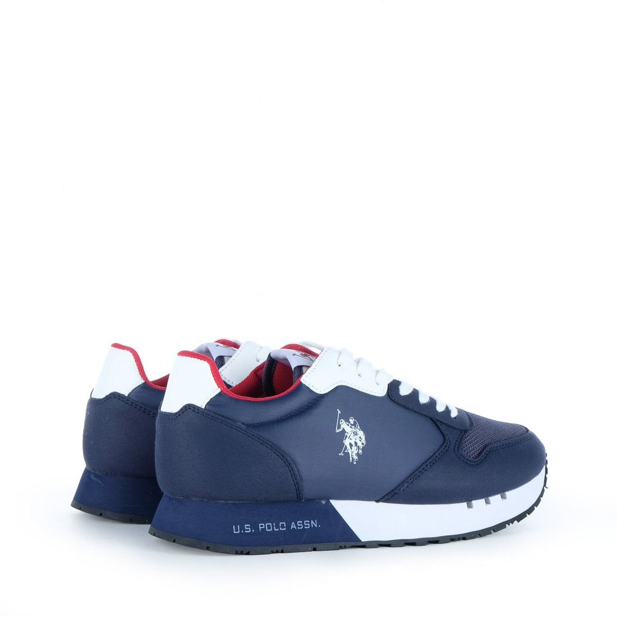 Ténis Homem U.S. Polo Assn. Azul-Marinho com Detalhes Brancos e Vermelhos