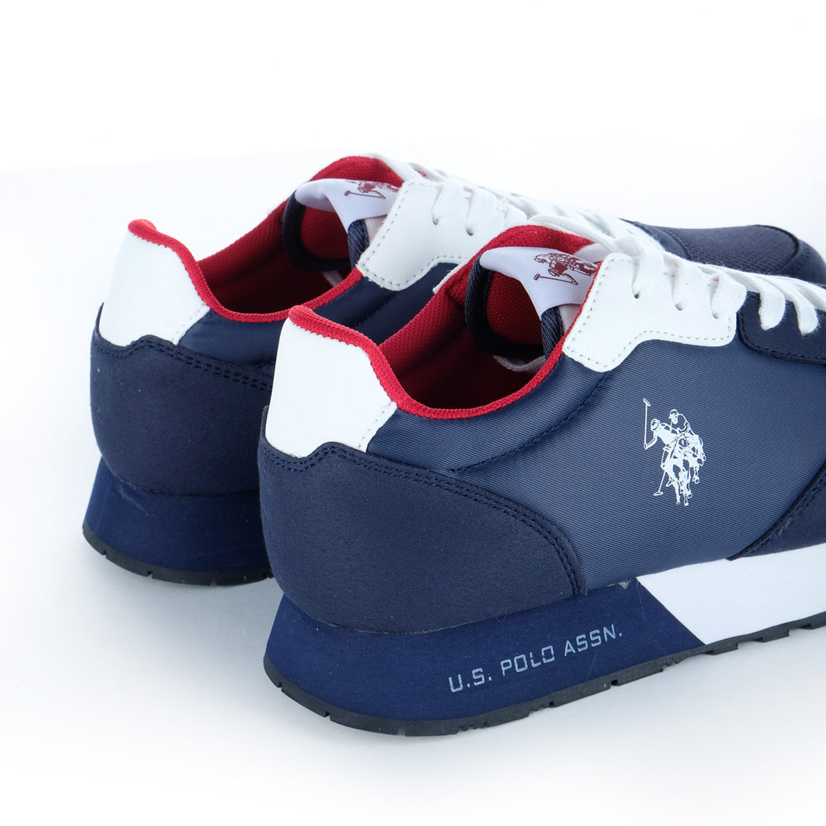 Ténis Homem U.S. Polo Assn. Azul-Marinho com Detalhes Brancos e Vermelhos