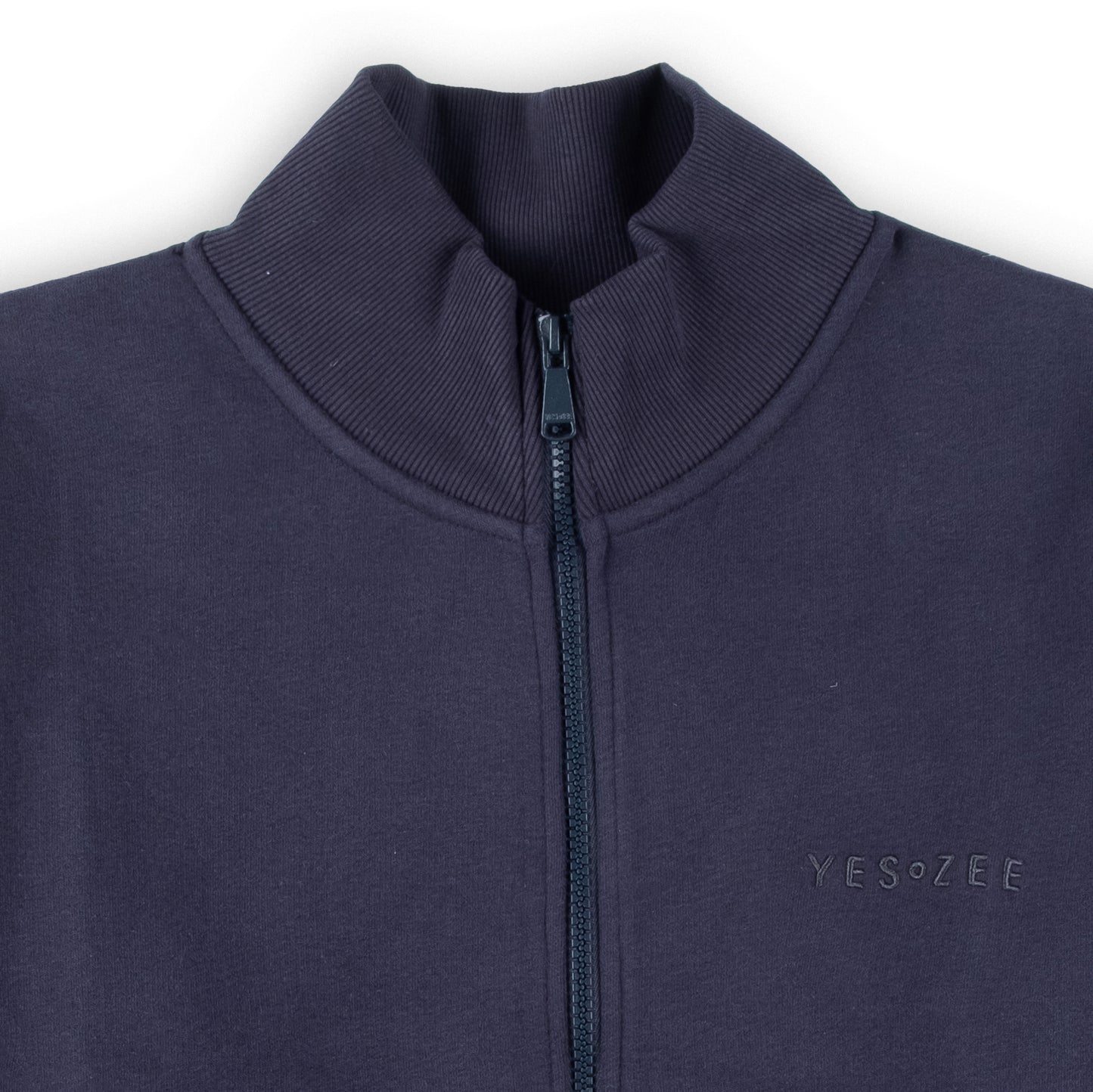 Casaco Homem Yes Zee Azul Escuro com Fecho Zip e Gola Alta