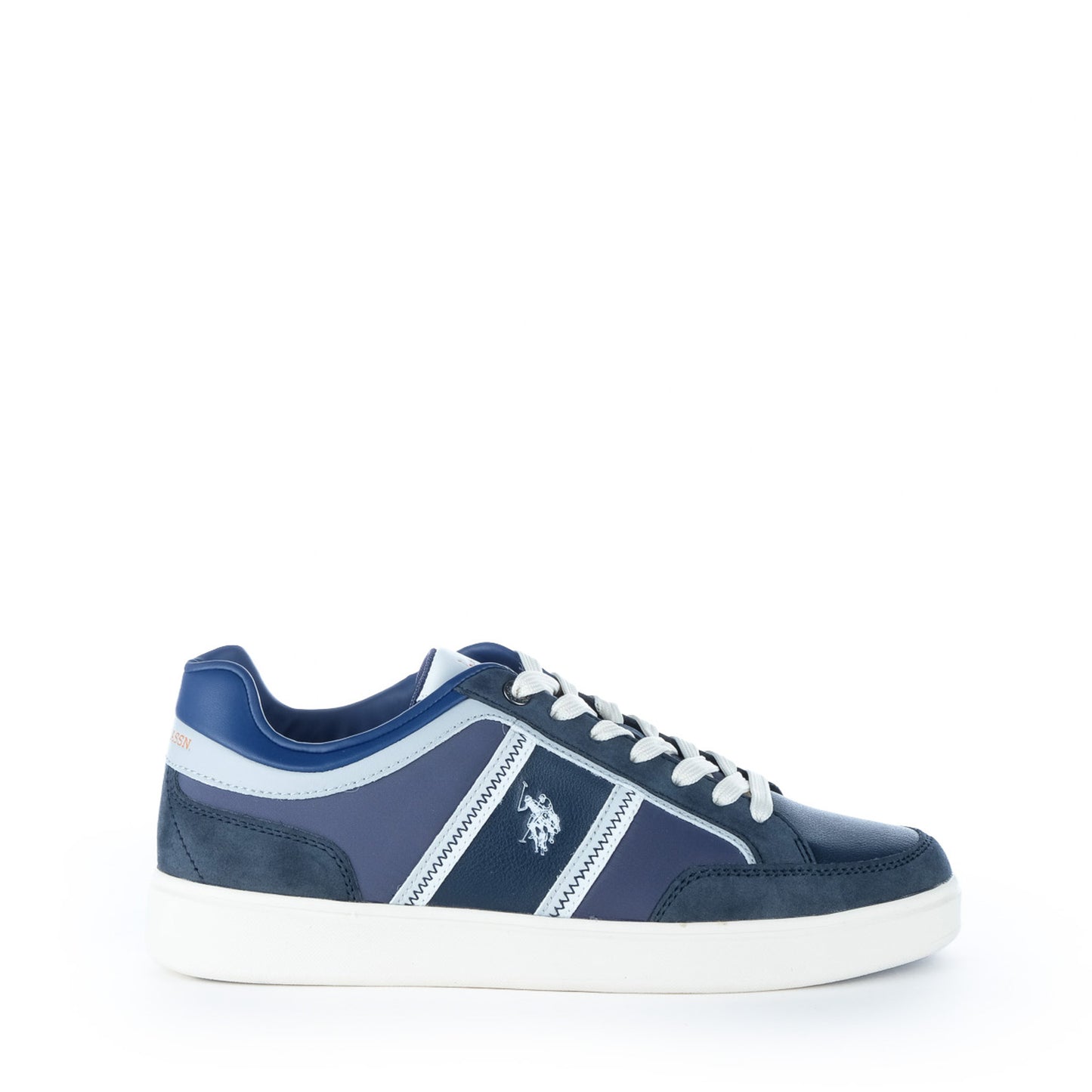 Ténis Homem U.S. Polo Assn. Azuis com Faixas Contrastantes