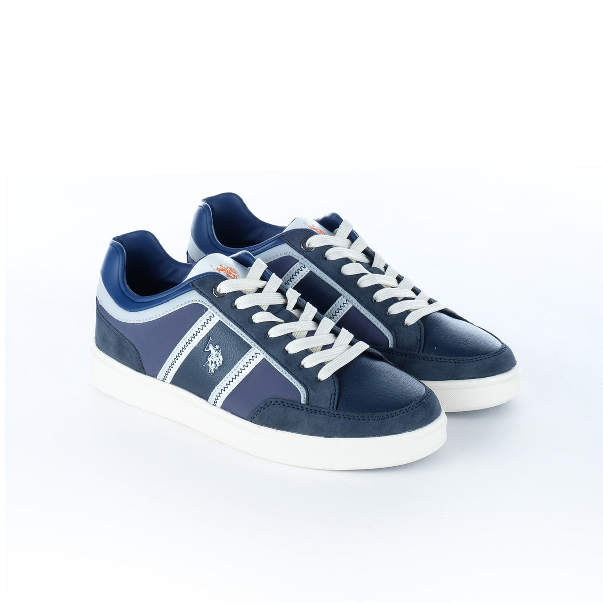 Ténis Homem U.S. Polo Assn. Azuis com Faixas Contrastantes