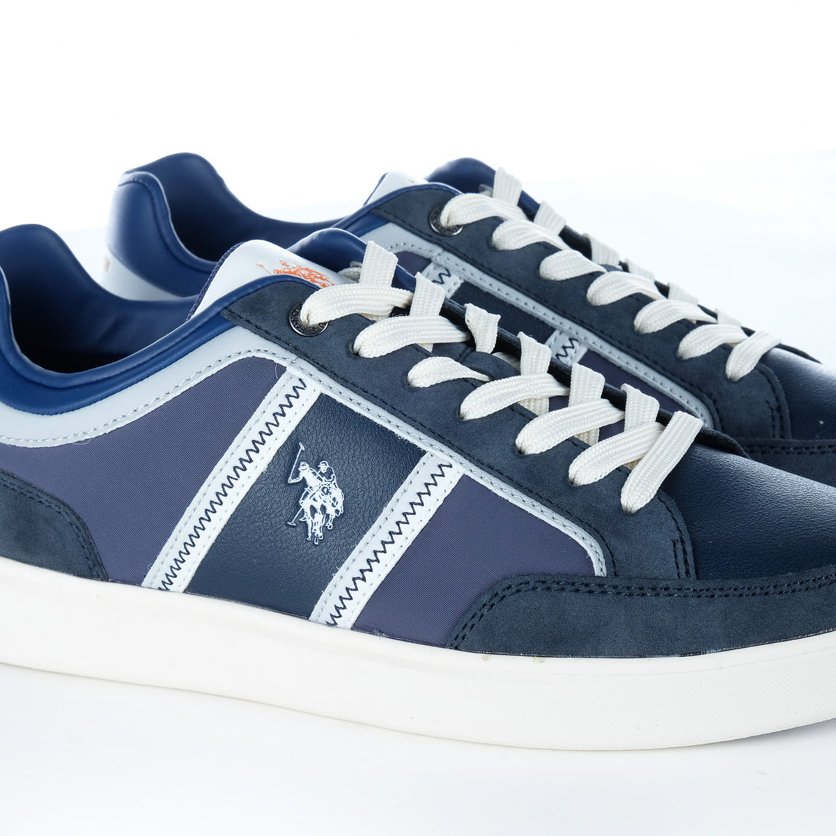 Ténis Homem U.S. Polo Assn. Azuis com Faixas Contrastantes