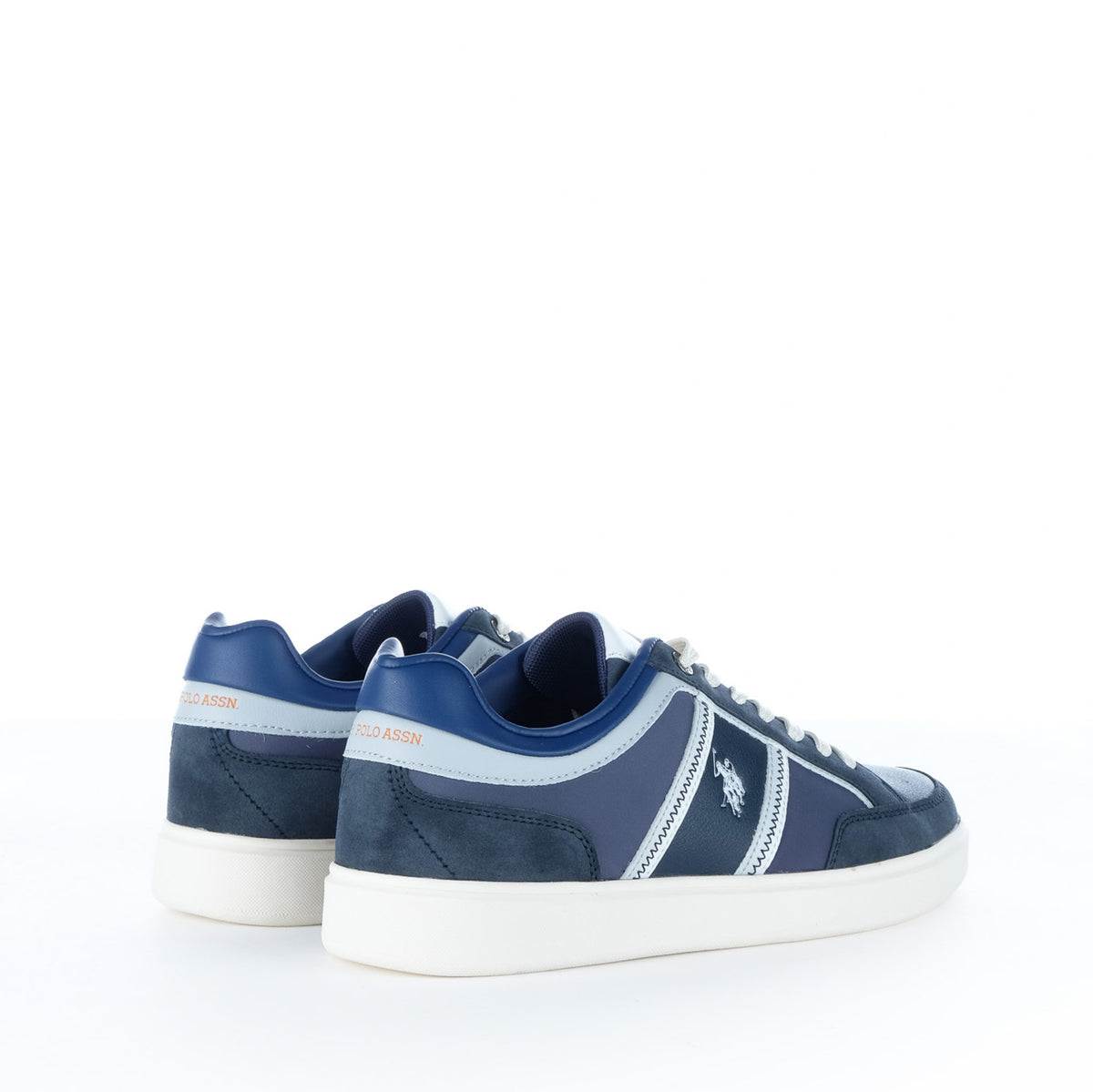 Ténis Homem U.S. Polo Assn. Azuis com Faixas Contrastantes