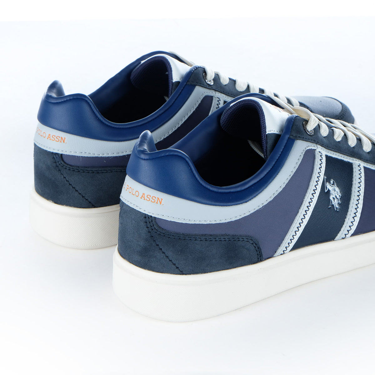 Ténis Homem U.S. Polo Assn. Azuis com Faixas Contrastantes