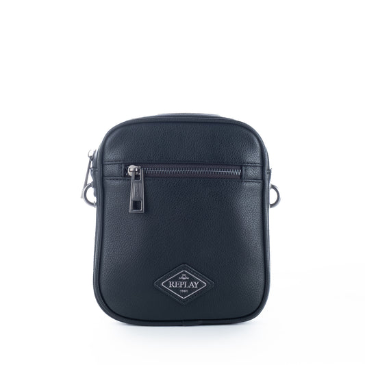 Saco Homem Transversal Replay Preto Elegante com Bolso Frontal