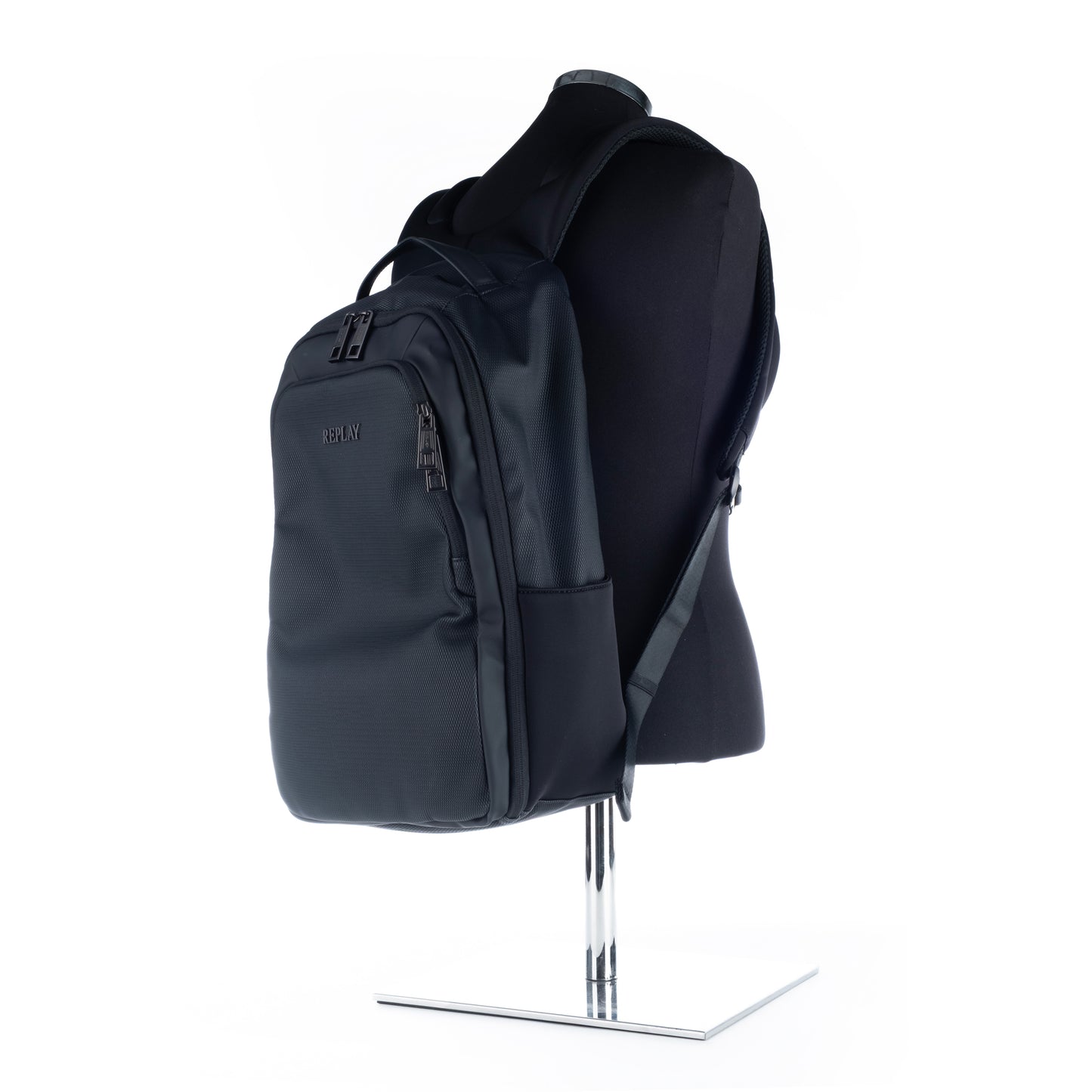 Mochila Homem Replay Azul Escuro com Compartimento Frontal